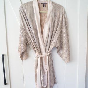 Victoria Secret Metallic Short Robe - M/L